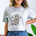 Raccoon Trash Panda Gym T-Shirt - Fun Workout Apparel Smoke