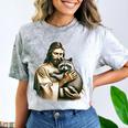 Retro Raccoon Comfort T-Shirt - Animal Lover's Style Smoke