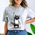 Retro Raccoon Rock Music Unisex Comfort T-Shirt Smoke