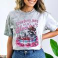 Strawberry Jams Raccoon Comfort Color Unisex T-Shirt - Fun & Quirky Smoke