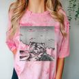 Alien UFO Raccoon Comfort Color Blast T-Shirt Clay