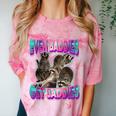 Comfort Color Blast Tee - Even Baddies Get Saddies Raccoon Meme Clay