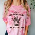 All Of My Flabbers Are Gasted Raccoon Comfort Color Blast T-Shirt Clay