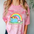 Groovy Dumpster Fire Raccoon Comfort Colors T-Shirt | Light of Mine Theme Clay
