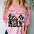 Let's Get Trashed Raccoon And Opossum Drinking Beer Comfort Color Blast T-Shirt Clay