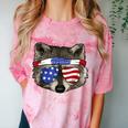 Patriotic Raccoon July 4th T-Shirt - Unisex Comfort Color Clay