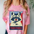 Raccoon Lover T-Shirt - Colorful Animal Comfort for Wildlife Fans Clay