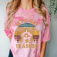 Raccoon Lovers 'Let's Get Trashed' Colorful Unisex T-Shirt Clay