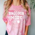 Raccoon Mode Comfort T-Shirt | For Animal Lovers | Color Blast Trash Panda Clay
