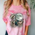 Raccoon Moon Howling Shirt - Comfort Color Blast T-Shirt Clay