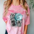 Raccoon Moonlight T-Shirt | Unique Comfort Colors Tee Clay