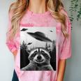 Raccoon UFO Comfort Color Blast Unisex T-Shirt | Fun Alien Vibes Clay