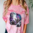 Raccoons Howling at Moon Unisex Comfort Blast T-Shirt Clay