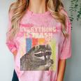 Retro Raccoon Lover T-Shirt | Camping Vibes Comfort Clay