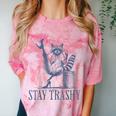 Stay Trashy Raccoon Comfort T-Shirt - Feminine Halloween Fun Clay