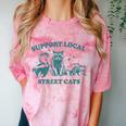 Support Local Wildlife Unisex T-Shirt - Vintage Raccoon & Skunk Design Clay