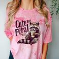 Vintage Raccoon Coffee T-Shirt - Cute Yet Feral Unisex Tee Clay