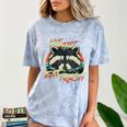 Live Fast Eat Trash Retro Trash Panda Raccoon Comfort Color Blast T-Shirt Ocean