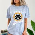 Raccoon Comfort Color Blast T-Shirt - Humorous Design for Casual Fun Ocean