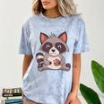 Raccoon Cookie Comfort T-Shirt - Adults Small | Fun Graphic Tee Ocean
