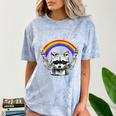 Raccoon LGBTQ Pride Comfort Color Blast T-Shirt - Celebrate Diversity Ocean