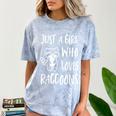 Raccoon Lover's Comfort Tee - Cute Unisex Color Blast T-Shirt Ocean