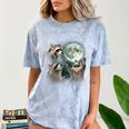 Raccoon Moon Howling Shirt - Comfort Color Blast T-Shirt Ocean