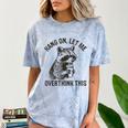 Raccoon Sarcasm Comfort Color Blast T-Shirt - Unisex Humor Tee Ocean