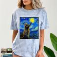 Raccoon Starry Night T-Shirt - Van Gogh-Inspired Art for Raccoon Lovers Ocean