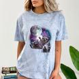 Raccoons Howling at Moon Unisex Comfort Blast T-Shirt Ocean