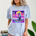 Retro Vaporwave Raccoon Comfort Blast T-Shirt | Synthwave Style Ocean