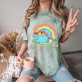 Groovy Dumpster Fire Raccoon Comfort Colors T-Shirt | Light of Mine Theme Fern