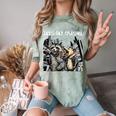 Let's Get Trashed Raccoon And Opossum Drinking Beer Comfort Color Blast T-Shirt Fern