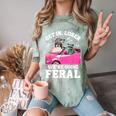 Raccoon Lover Color Blast T-Shirt - Unisex Introvert Style Fern