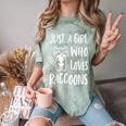 Raccoon Lover's Comfort Tee - Cute Unisex Color Blast T-Shirt Fern
