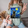 Raccoon Starry Night T-Shirt - Van Gogh-Inspired Art for Raccoon Lovers Fern