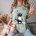 Retro Raccoon Rock Music Unisex Comfort T-Shirt Fern