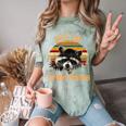 Save The Trash Pandas Raccoon T-Shirt - Comfort Color Blast Tee Fern