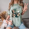 Three Possum Moon Unisex T-Shirt - Humorous Comfort Blast Design Fern