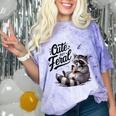 Cute Feral Panda Raccoon T-Shirt | Comfort Color Blast Tee Amethyst