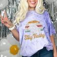 Internet Meme Comfort T-Shirt - Stay Trashy Raccoon & Opossum Amethyst