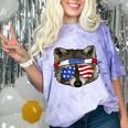 Patriotic Raccoon July 4th T-Shirt - Unisex Comfort Color Amethyst