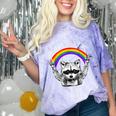 Raccoon LGBTQ Pride Comfort Color Blast T-Shirt - Celebrate Diversity Amethyst
