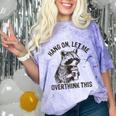 Raccoon Sarcasm Comfort Color Blast T-Shirt - Unisex Humor Tee Amethyst