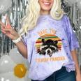 Save The Trash Pandas Raccoon T-Shirt - Comfort Color Blast Tee Amethyst