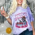 Strawberry Jams Raccoon Comfort Color Unisex T-Shirt - Fun & Quirky Amethyst