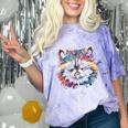 Watercolor Raccoon T-Shirt - Small Polyester Comfort for Kids Amethyst