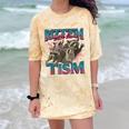 Autistic Raccoon Meme Comfort T-Shirt | Quirky Fun Apparel Citrine
