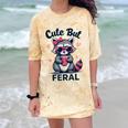 Cute Summer Raccoon Women's T-Shirt | Funny Comfort Color Blast Citrine