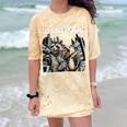 Let's Get Trashed Raccoon And Opossum Drinking Beer Comfort Color Blast T-Shirt Citrine